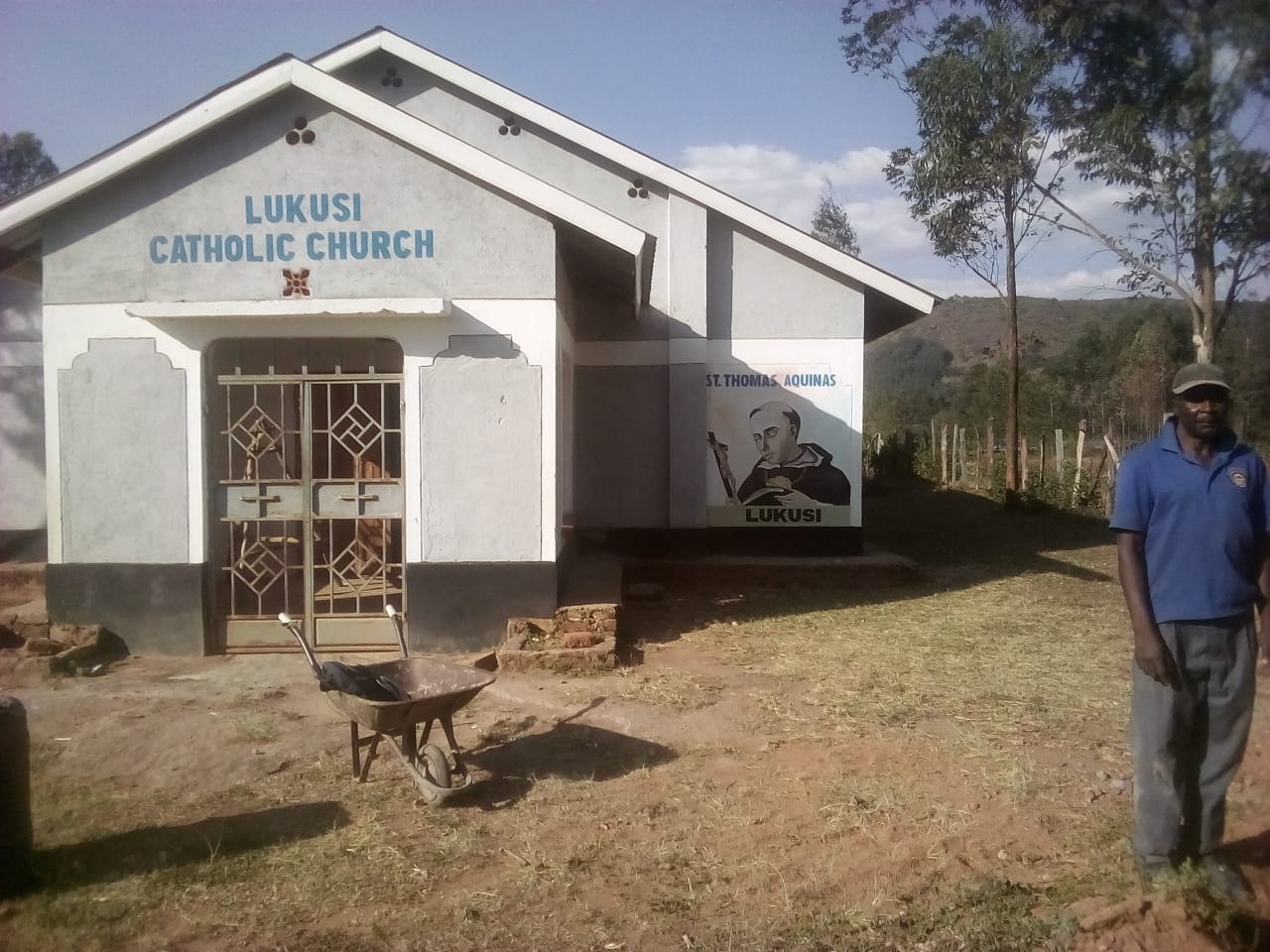 Lukusi Catholic Church — a community church Wilmahands is helping build